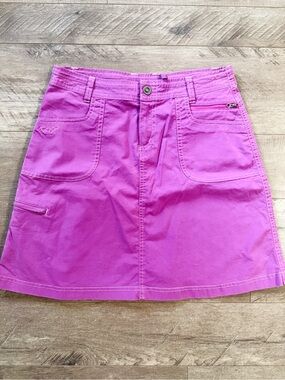 KÜHL Bright Fuchsia Utility Skirt NWOT Size 6 Outdoor Casual
